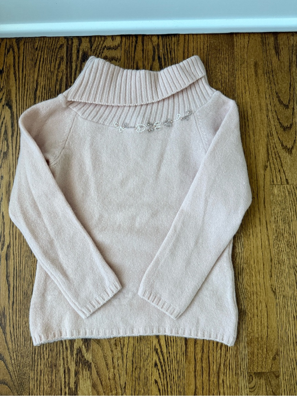 BLUMARINE Women's Soft Pink Sweater With Bead Detail